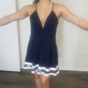 Low V dress